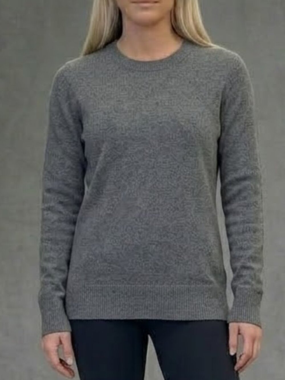 Vince Gray Cashmere Long Sleeve Crew Neck Sweater Women's S